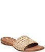 Color:Beige - Image 1 - Nahala Woven Raffia Slide Sandals
