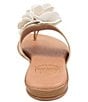 Color:Beige/Platino - Image 3 - Nara Featherweight Linen Thong Sandals