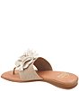 Color:Beige/Platino - Image 4 - Nara Featherweight Linen Thong Sandals