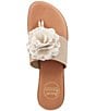 Color:Beige/Platino - Image 6 - Nara Featherweight Linen Thong Sandals