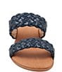 Color:Navy - Image 5 - Naria Braided Metallic Sandals