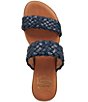 Color:Navy - Image 6 - Naria Braided Metallic Sandals