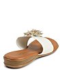 Color:White/Metal - Image 3 - Novalee Featherweights™ Elastic Leather Fringe Thong Sandals