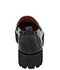 Color:Black - Image 3 - River Featherweight Leather Lug Sole Platform Loafers