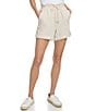 Color:Sand - Image 1 - Gauzy Woven Roll Cuff Shorts