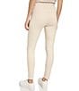 Color:Sand - Image 2 - High Rise 7/8 Length Knit Twill Pull-On Jeggings