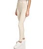 Color:Sand - Image 3 - High Rise 7/8 Length Knit Twill Pull-On Jeggings