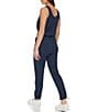 Color:Ink - Image 2 - Scoop Neck Sleeveless French Terry Jumpsuit