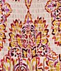 Color:Ivory/Red - Image 4 - Floral Border Print V-Neck Open Knot Front Maxi Dress