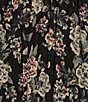 Color:Black - Image 3 - Floral Print Keyhole Maxi Dress