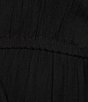 Color:Black - Image 4 - V-Neck Flutter Sleeve Tie Front Top