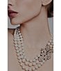 Color:Pearl - Image 2 - Blanc Crystal and Pearl Statement Necklace