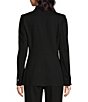 Color:Anne Black - Image 2 - Faux Open Front Double Breasted Peak Lapel Collection Coordinating Compression Blazer