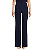 Color:Distant Mountain - Image 2 - Stretch Flat Front Flare Leg Pants