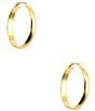 Color:Gold - Image 1 - Wide Band Hoop Earrings