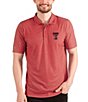 Color:Texas Tech Red Raiders Dark Red/White - Image 1 - NCAA Big 12 Esteem Short-Sleeve Polo Shirt