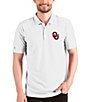 Color:Oklahoma Sooners White/Silver - Image 1 - NCAA Big 12 Esteem Short-Sleeve Polo Shirt