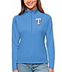 Color:Texas Rangers Columbia Blue - Image 1 - Women's MLB American League Tribute Pullover