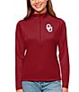 Color:Oklahoma Sooners Cardinal Red - Image 1 - Women's NCAA Big 12 Tribute Quarter Zip Pullover