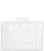 Color:White Marble - Image 1 - Acrylic Layered Minaudiere Clutch