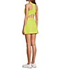 Color:Lime Green - Image 4 - Active Tennis Courtside Built-In Short Mini Dress