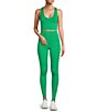 Color:Spring Green - Image 3 - Active Endurance High Waisted Coordinating 28#double; Leggings