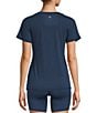 Color:Indigo - Image 2 - Active Impact V-Neck Short Sleeve Relaxed Fit Coordinating Shirt