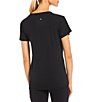 Color:Black - Image 2 - Active Impact V-Neck Short Sleeve Relaxed Fit Coordinating Shirt