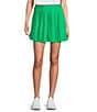 Color:Spring Green - Image 1 - Active Perfect Swing Pleated Tennis High Rise Mini Skirt