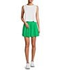 Color:Spring Green - Image 3 - Active Perfect Swing Pleated Tennis High Rise Mini Skirt