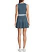 Color:Blue and White - Image 2 - Active Rally Pleated Tennis Mini Dress