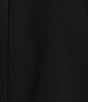 Color:Black - Image 4 - Crissy Short Sleeve Crew Neck Stretch Woven Wool Blend Sheath Dress