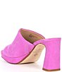 Color:Bright Mauve - Image 3 - Divinna Suede Platform Slide Sandals