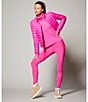 Color:Bright Pink - Image 5 - Active Endurance High Waisted Coordinating 28#double; Leggings