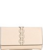 Color:Cream - Image 1 - Gusset Flap Card Holder