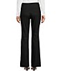 Color:Black - Image 2 - Kendall Straight Stretch Coordinating Linen Trousers