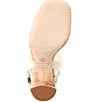 Color:Sweet Cream - Image 6 - Marnie Leather Halterback Raffia Sandals