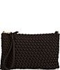Color:Black - Image 1 - Neoprene Wristlet Crossbody Bag