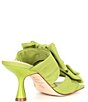 Color:Cyber Lime - Image 2 - Ophelia Fabric Double Bow Dress Sandals