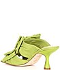Color:Cyber Lime - Image 3 - Ophelia Fabric Double Bow Dress Sandals