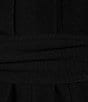 Color:Black - Image 3 - Raffaella Split V-Neck Tie Waist Long Sleeve Dress