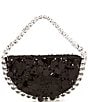Color:Black - Image 1 - Sequin Rhinestone Ring Top Handle Shoulder Bag