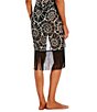 Color:Black - Image 3 - x M.G. Style Augustine Fringe Pareo Sarong Swimsuit Cover-Up