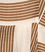 Color:Ivory/Winter - Image 4 - x M.G. Style Jenny Stripe Square Neckline Linen Blend Maxi Dress
