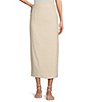 Color:Flan - Image 2 - x M.G. Style Riviera Coordinating Linen Blend Skirt