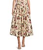 Color:Floral Print - Image 1 - x The Style Bungalow Miraflores High Waist Pleated Floral Print Skirt