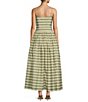 Color:Vanilla/Palm - Image 2 - x The Style Bungalow South Ocean Bow Detail Striped Maxi Dress