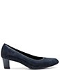 Color:Midnight Blue - Image 2 - Kelly Leather Dotted Pumps