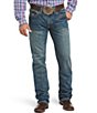 Color:Indigo - Image 1 - Big & Tall M4 Indigo Relaxed Fit Boundary Bootcut Jeans