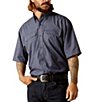 Color:Blue - Image 1 - Classic Fit Short Sleeve VentTEK™ Outbound Printed Shirt